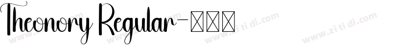 Theonory Regular字体转换